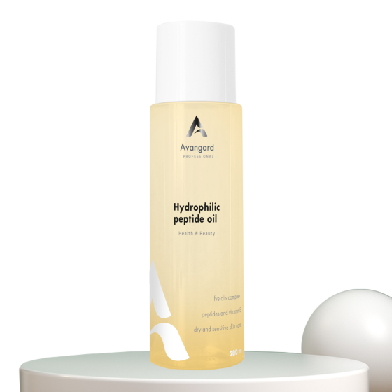 Гидрофильное масло для очищения сухой кожи лица от макияжа Double aqua effect A_Avangard Professional 200 мл Киев