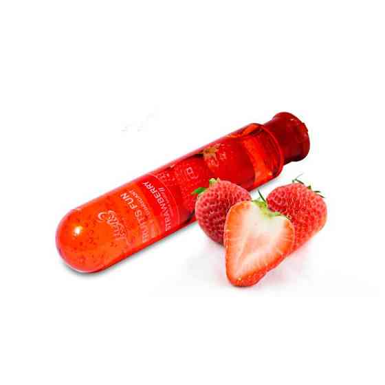 Съедобный лубрикант FRUITS FUN 80мл - Клубника – Интимная смазка Винница