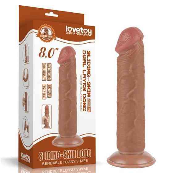Фаллоимитатор - Sliding-Skin Dual Layer Dong 8