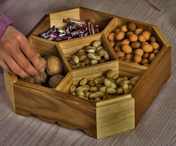 Менажница деревянная 