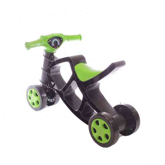 Дитячий біговел Мінібайк 0136/01 чорний з зеленим Вінниця
