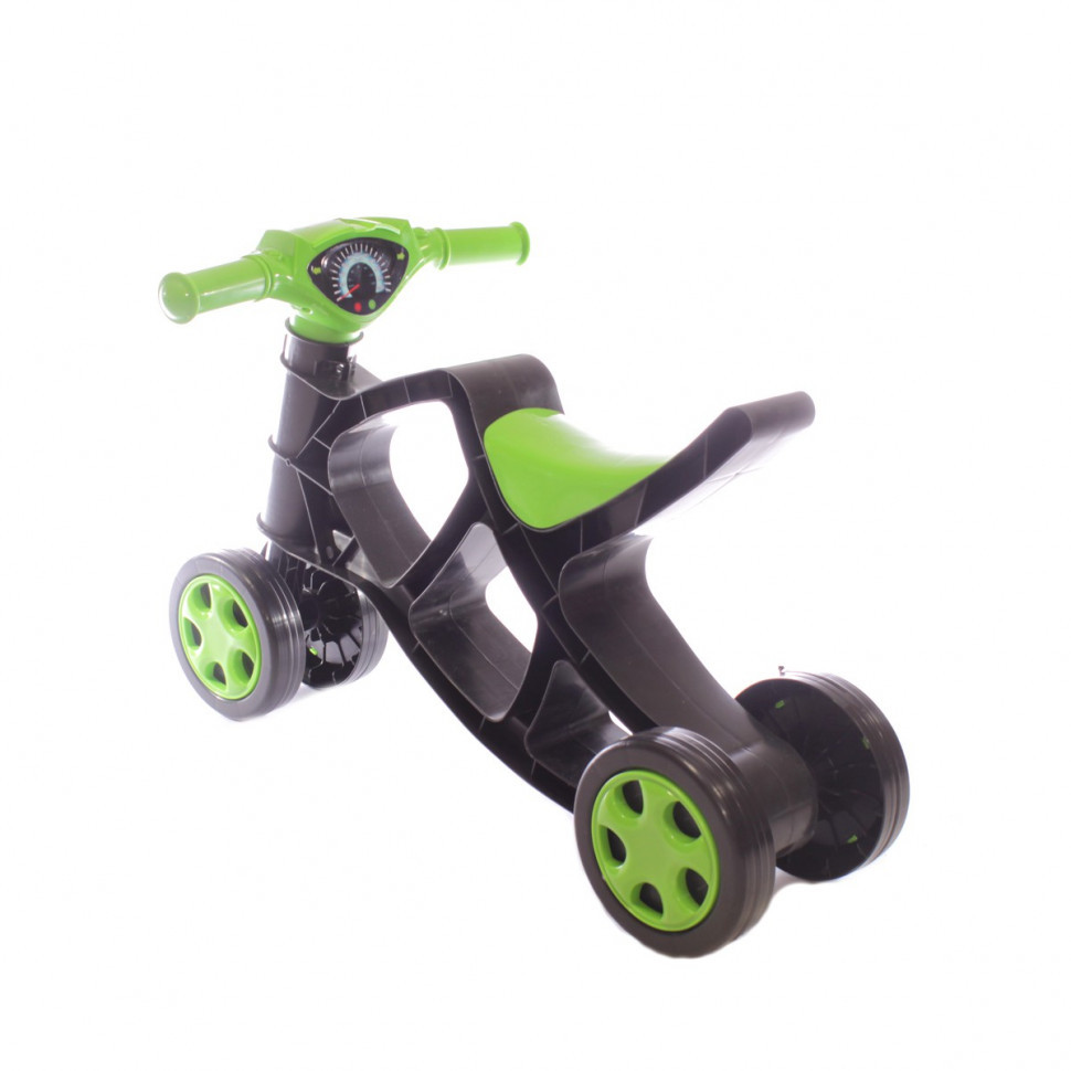 Дитячий біговел Мінібайк 0136/01 чорний з зеленим Вінниця - фото 2