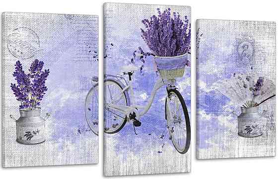 Модульна картина Лаванда (53x100sм) Art-211_3 100x150 см Київ