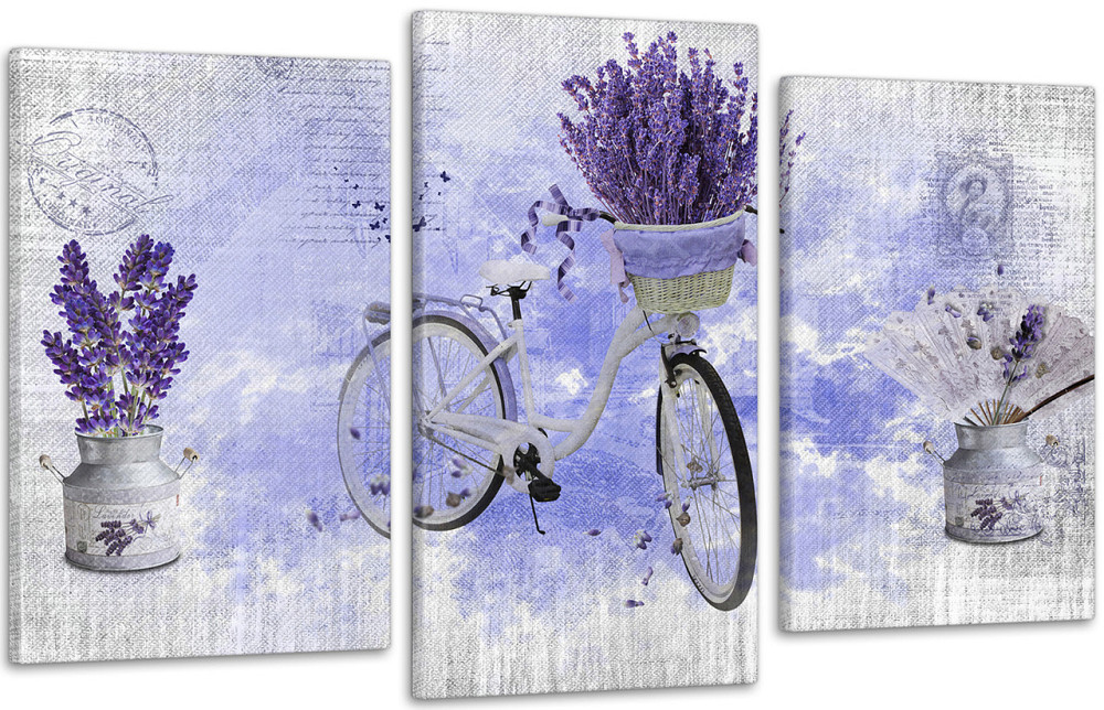 Модульная картина Лаванда (53x100см)  Art-211_3 100x150 см Киев - изображение 1