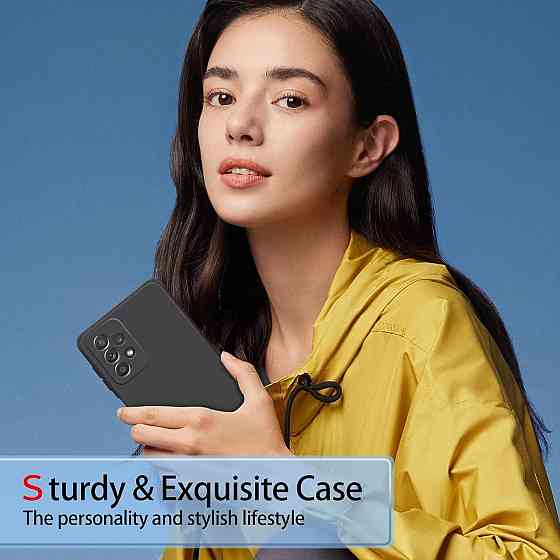 Чохол Samsung Galaxy A32 5G/M32 5G чорний/темно-зелений силіконовий 2 шт з мікрофіброю тонкий протиударний пряма грань Київ