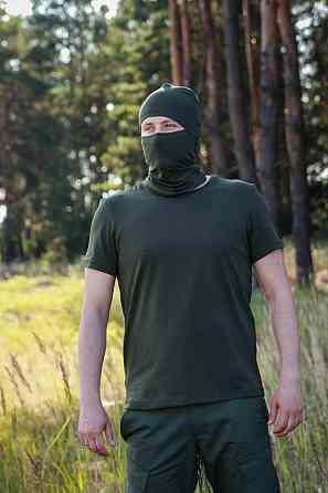 Футболка кулир хаки военная легкая качественная летняя классическая футболка для ВСУ   WAR Львов