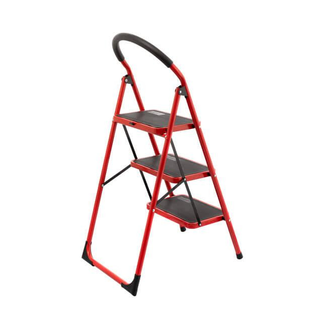 Драбина сталева, 3 сходинки, 380×260 мм, висота: 1131 мм, висота до платформи: 729 мм INTERTOOL LT-0037 Київ - фото 2