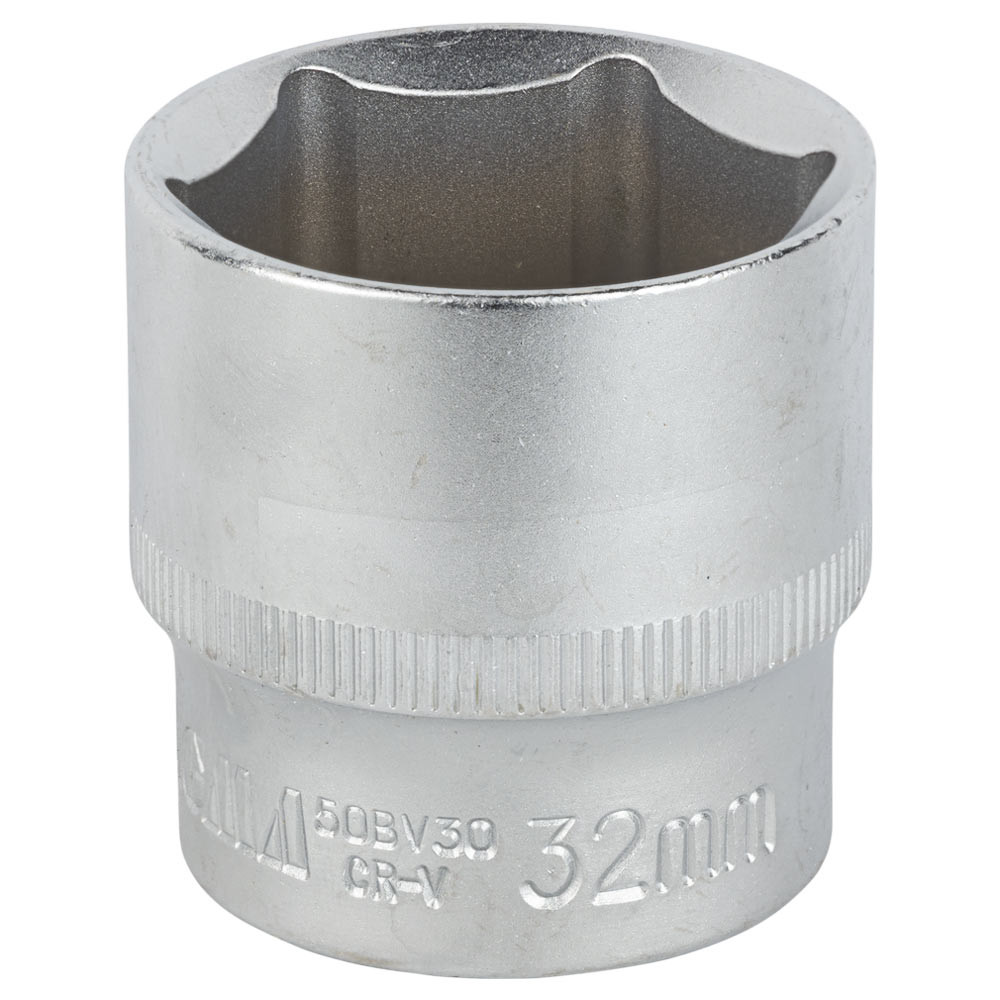 Sigma Насадка шестигранная короткая 1/2" 32мм CrV mid SIGMA (6071321) Коломия - фото 1