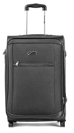 Валіза тканинна WINGS 1701 мала 55 см 2 колеса сіра Київ