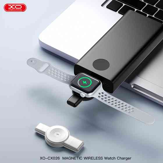 Бездротовий зарядний пристрій XO CX026 Watch Wireless Charger Apple/Samsung USB/Type-C білий Львів