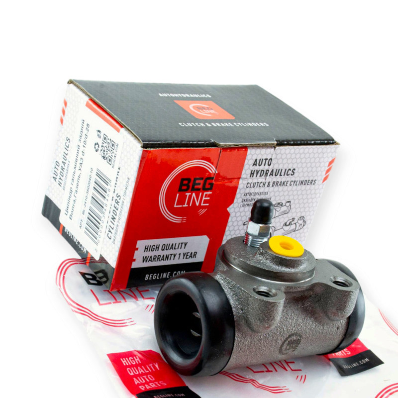 Цилиндр заднего тормоза ГАЗ 2410, 3302, УАЗ 3160 (трубка d-10 мм поршень d-28 мм) колесный Мукачево - изображение 1