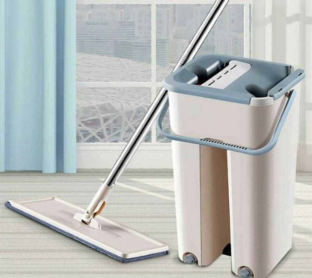 Комплект швабра з відром автоматичний віджим Лентяйка Отжим Ведро. Харків - фото 5