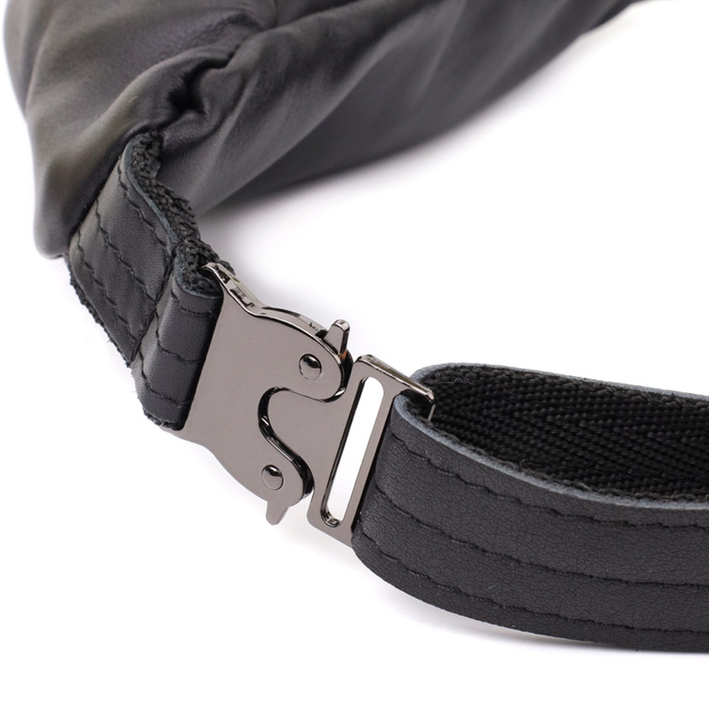 Зручна чоловіча бананка відмінної якості з гладкої натуральної шкіри Чорний (SHVIGEL) Київ - фото 9