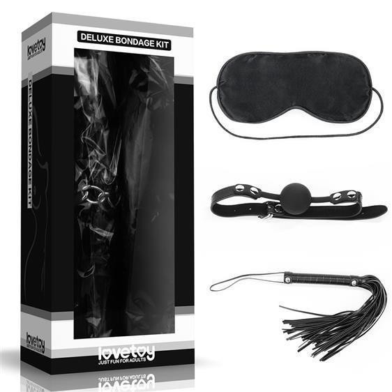 Набір БДСМ - Deluxe Bondage Kit (маска, кляп, флогер) Sex Aura Київ - фото 1