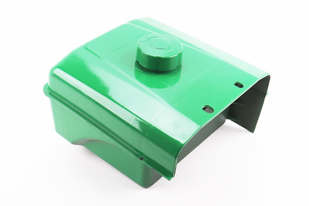 Бак паливний R175A/R180NM, 230x210x140mm, (пластик, під кран, старого зразка) виступ. горловина, отвір під шланг паливний + кришка Київ - фото 2