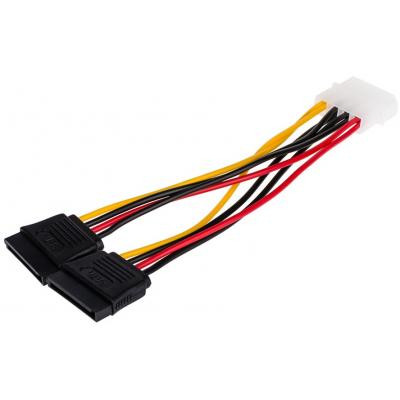 Кабель питания Molex to 2xSATA 0.2m Atcom (16148) Винница - изображение 1
