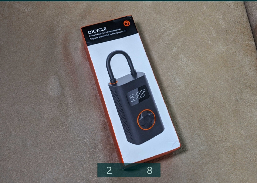 Портативний насос-компресор Xiaomi Mijia Qicycle N2 2023 Air Pump. Київ - фото 2