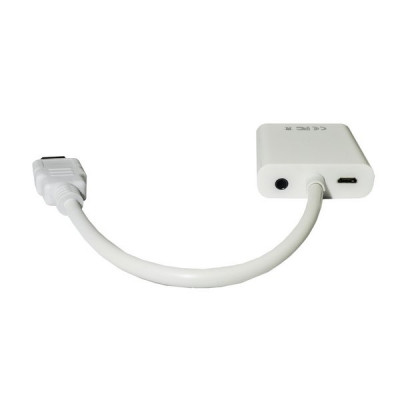 Перехідник HDMI M to VGA F (з кабелями аудіо і живлення від USB) ST-Lab (U-990 white) Вінниця - фото 2