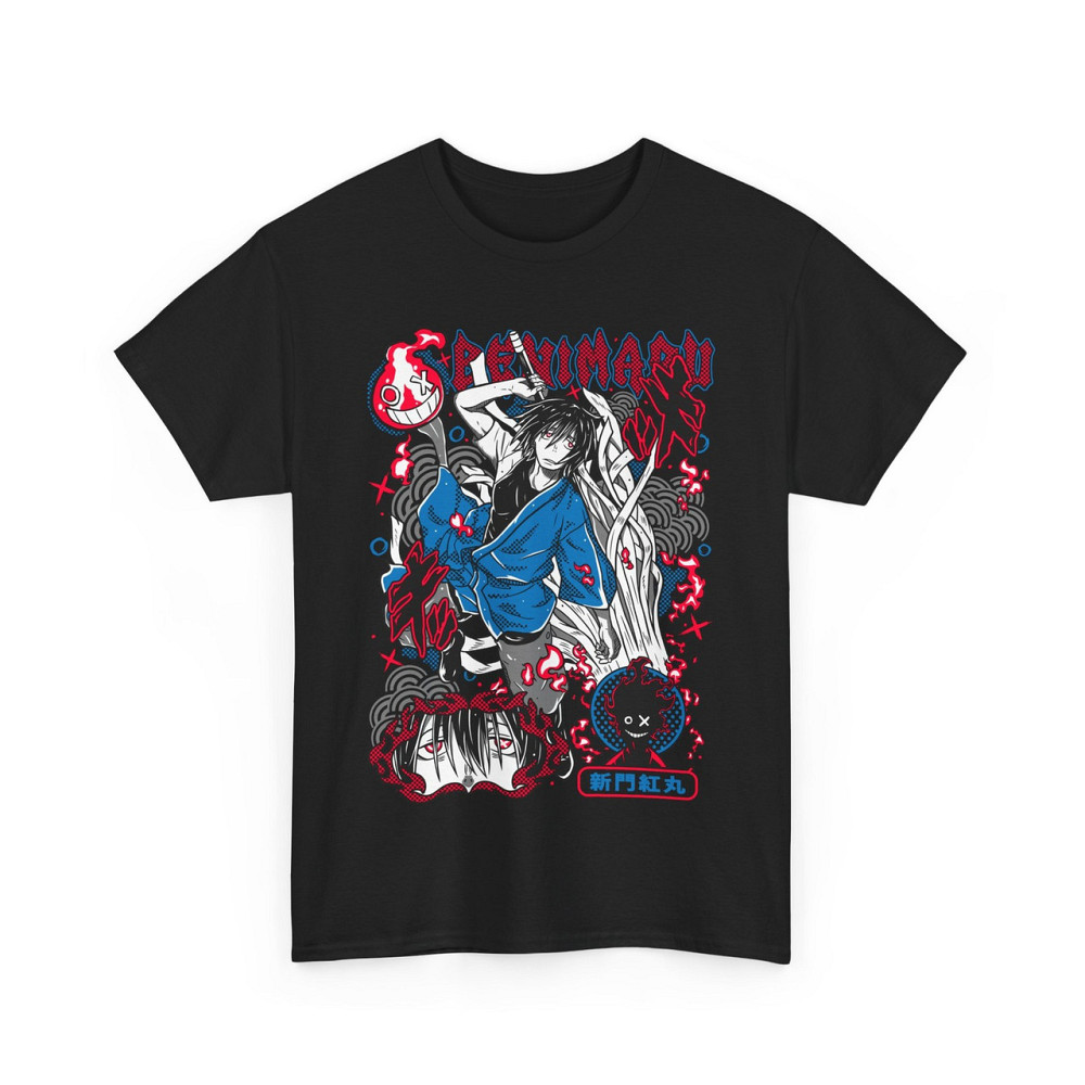 Футболка аниме Фире Форке Бенимару Схинмон оверсайз (S/M/L) Черний AnimeJ0171 Днепр - изображение 4