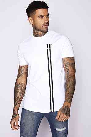 Футболка мужская с принтом  42 Белая 2664090128 Днепр