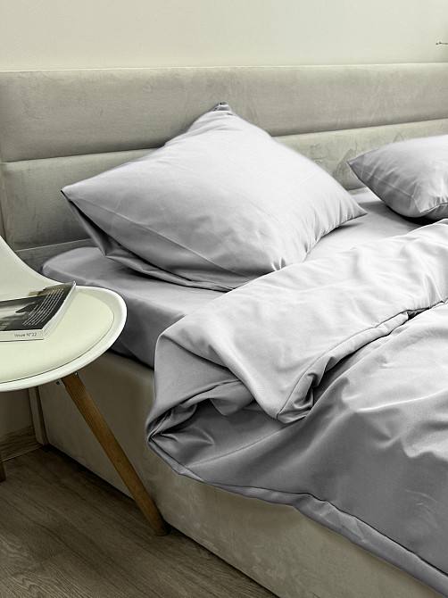 Комплект наволочок Ecotton 50х70 см 2 шт світло-сірого кольору Light Grey Коломия - фото 4