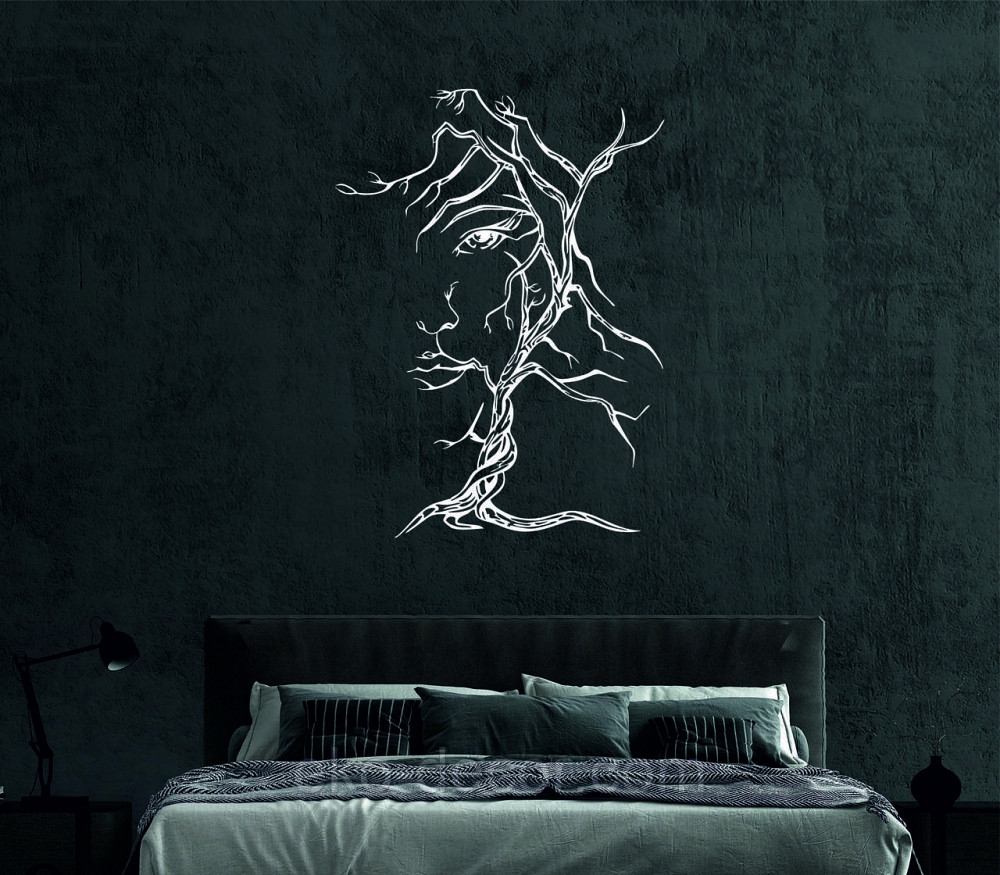 Декоративне настінне Панно «Дерево обличчя» Декор на стіну 110*80 см, Білий Київ - фото 6