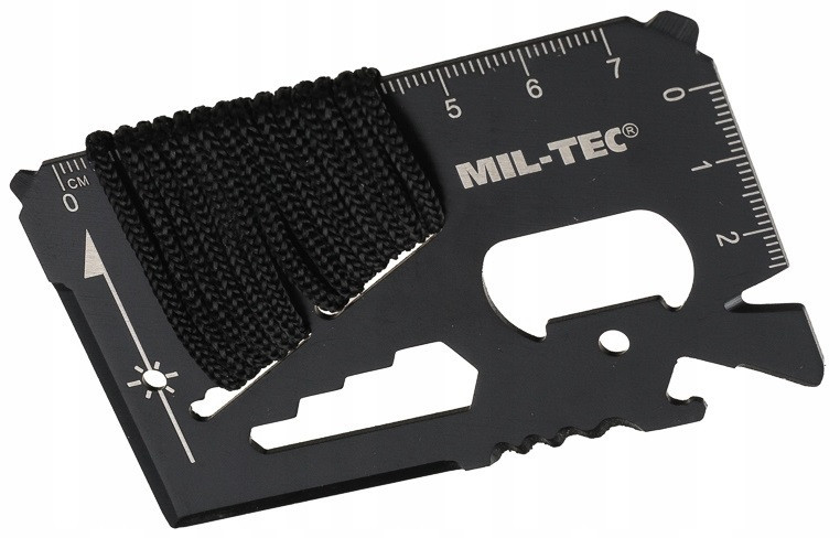 Многофункциональный Мультитул - карта для выживания 12в1 Mil-Tec от Sturm (15408102) Black Нововолынск - изображение 2