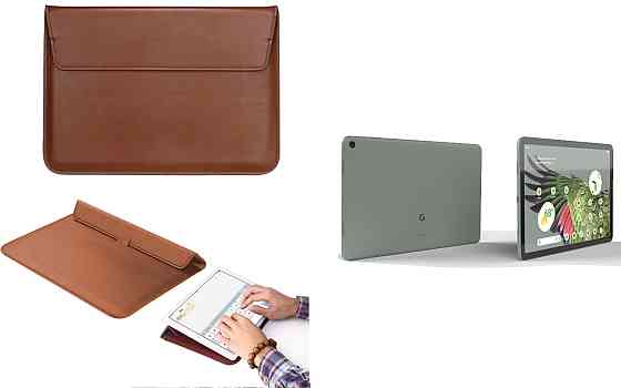 Чохол-конверт VitoCase для Google Pixel Tablet 2023, з функцією підставки для планшета Коричневий Київ