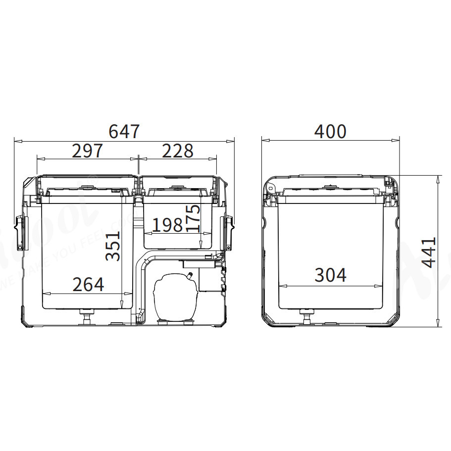 Компрессорный автохолодильник Alpicool TA35 (LG Compressor). Двухкамерный. До -20℃. Питание – 12, 24, 220 Киев - изображение 7