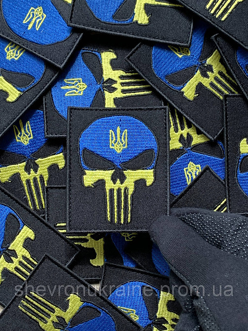 Шеврон Каратель (Форма прямокутна. На липучці) Розмір 8x6.5см Київ - фото 5