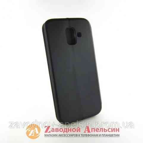 Чохол книжка Samsung A6 A600 J6 J600 A6 Підставка (чорний) Одеса