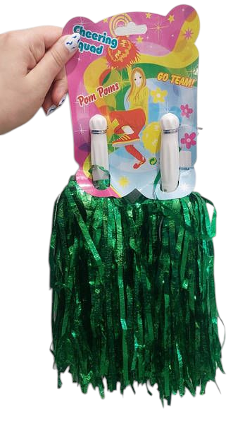Помпоны для черлидинга 2 штуки 23 см зеленый Киев - изображение 1