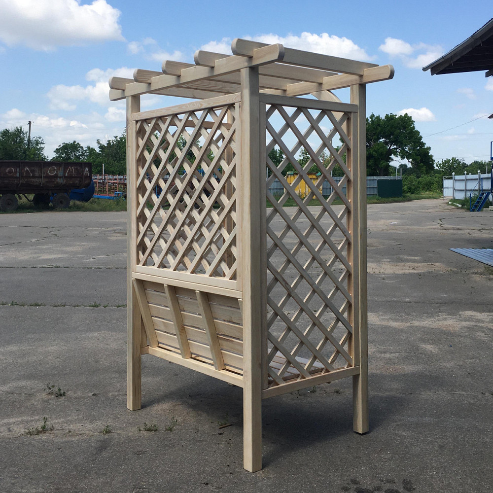 Пергола со скамейкой 