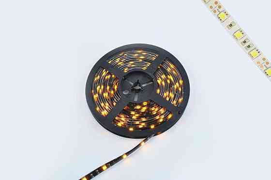 Лента светодиодная SMD 5050   (желтая, влагостойкая, 30 крист/1м, бухта 5м) Мукачево