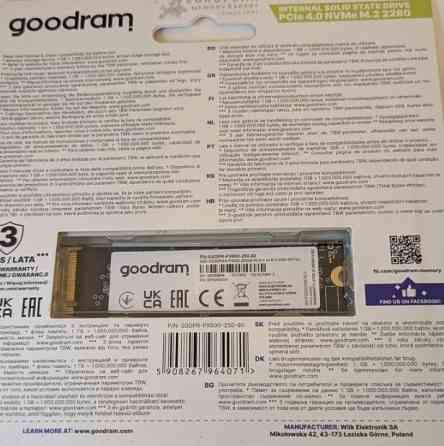 SSD M2 новий на гарантії 250GB Goodram. Харків