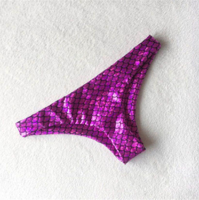 Плавки для купальника блестящие фиолетовый 46 Киев - изображение 1