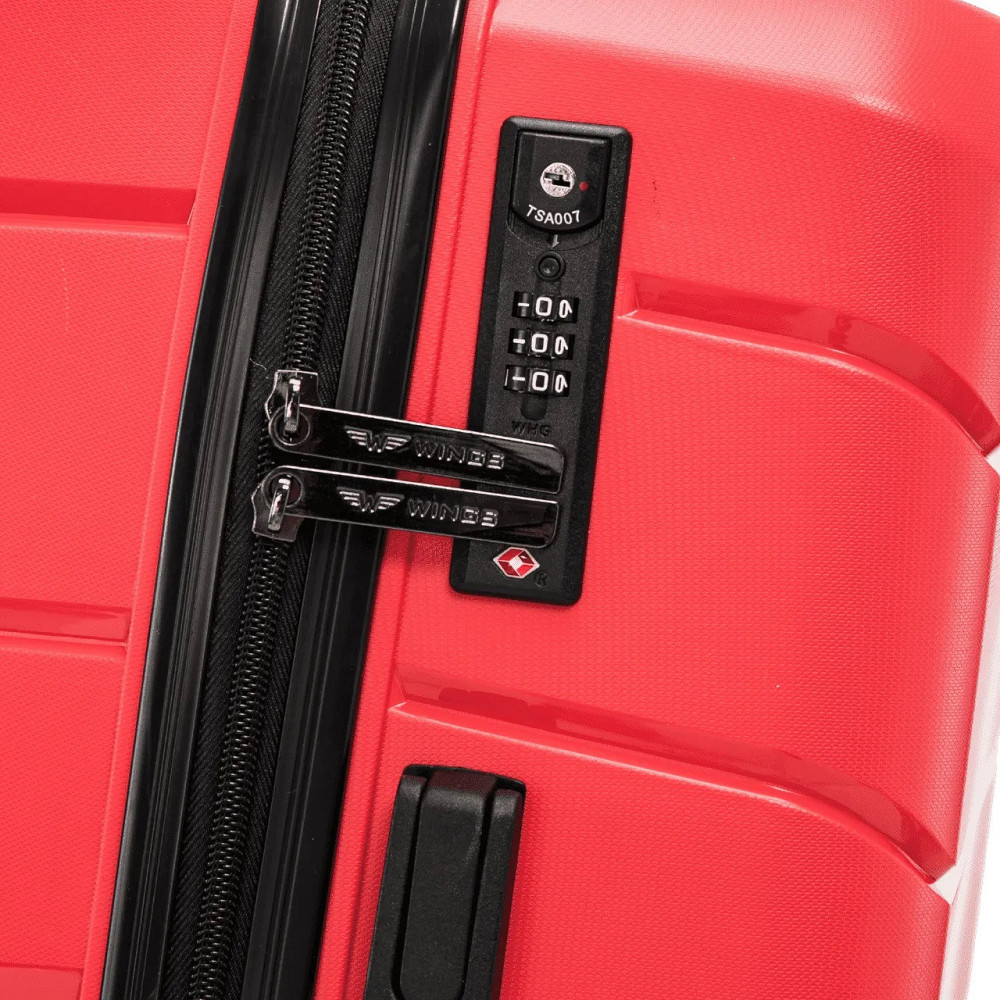 Валіза поліпропіленова WINGS PP06 велика 78 см червона Київ - фото 7