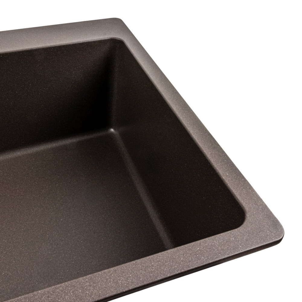 PLATINUM Гранітна мийка для кухні Platinum 7850 Bogema матова Темна скеля Київ - фото 4