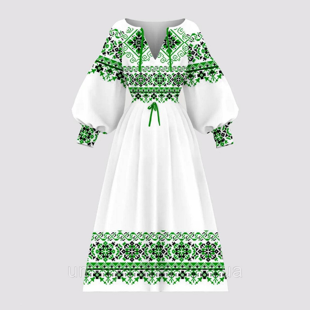 Жіноча сукня з узором Орнамент принт блакитний Кривий Ріг - фото 6