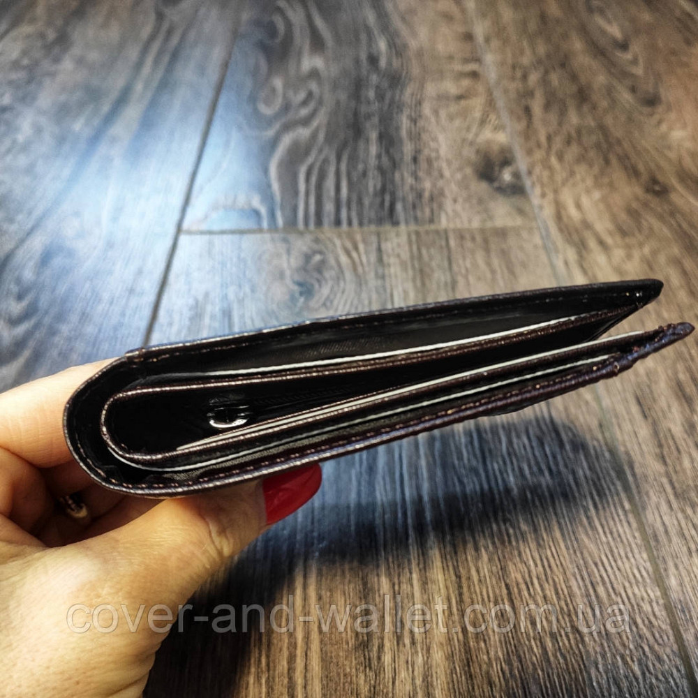 Тонкий маленький чоловічий гаманець із натуральної шкіри Marco Coverna Київ - фото 7