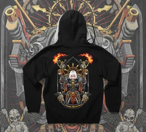 Худи мужское с принтом WarHammer 40K Adeptus Sororitas Размер 52 Anime1148 Днепр