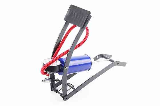 Насос ножний для шин однопоршневою 290*90мм "великий, шток тонкий" синій, тип 1 Київ