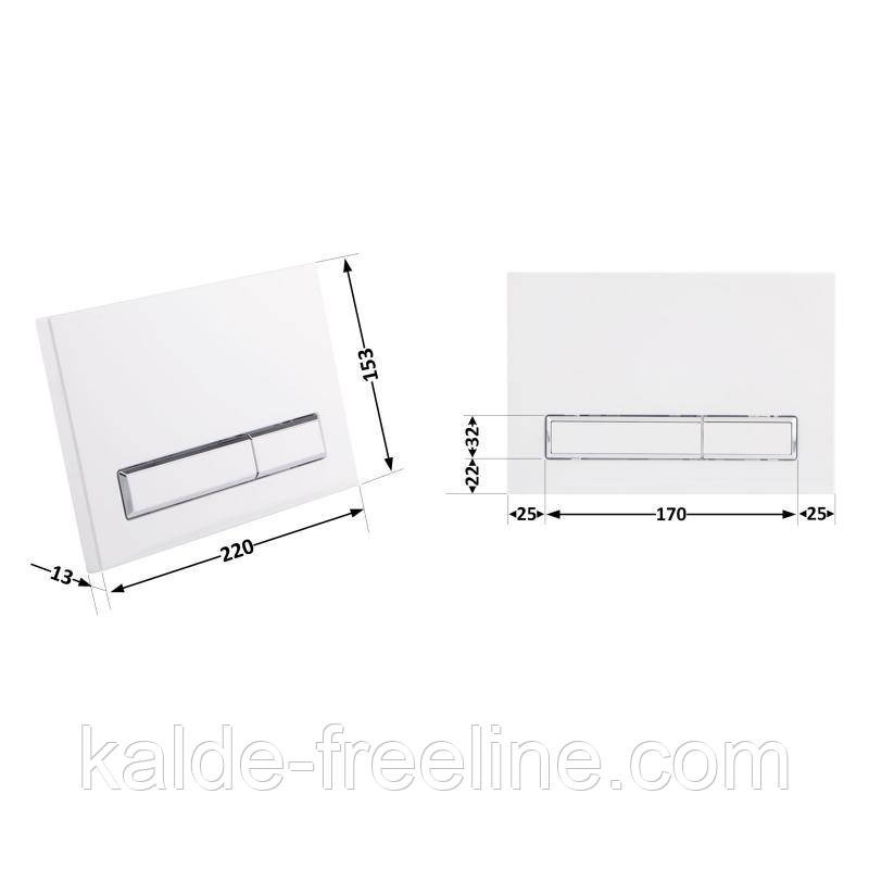 Панель змиву для унітаза Qtap Nest QT0111M08V1384W Харьков - изображение 2