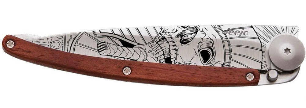 Универсальный Складной Нож с лазерной гравировкой Череп фараона Deejo 