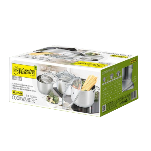 Набір каструль 6 предметів MR-3519-6M Maestro Житомир
