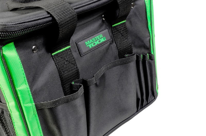 Сумка для инструмента MASTERTOOL 360х270х240 мм 23 кармана усиленное дно съемный ремешок 1680 DEN 79-1935 Ровно - изображение 8