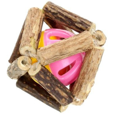 Игрушка для кошек Hippie Pet Мячик в клетке 5.5 см (HIPCT20003-S) Винница - изображение 1