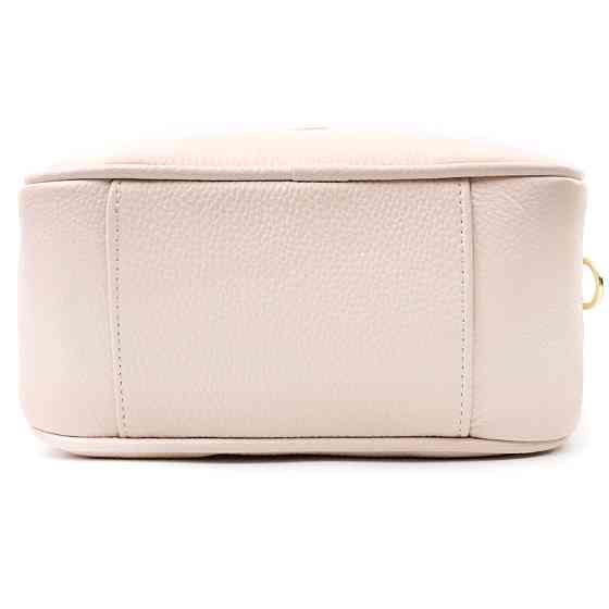 Компактна сумка крос-боді для жінок з натуральної шкіри на кожен день Vintage 22591 Біла Київ