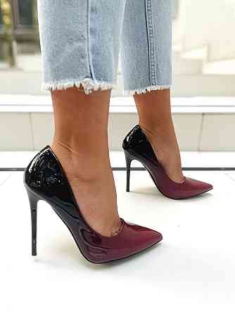 Vices Туфлі жіночі VICES червоні еко-лак каблук 11см (1058-19) (2391) Коломия