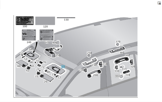 Mercedes-Benz  A1668109300 9H43 Козирок сонцезахисний лівий чорний ML/GLE W166 GL/GLS X166 Одесса